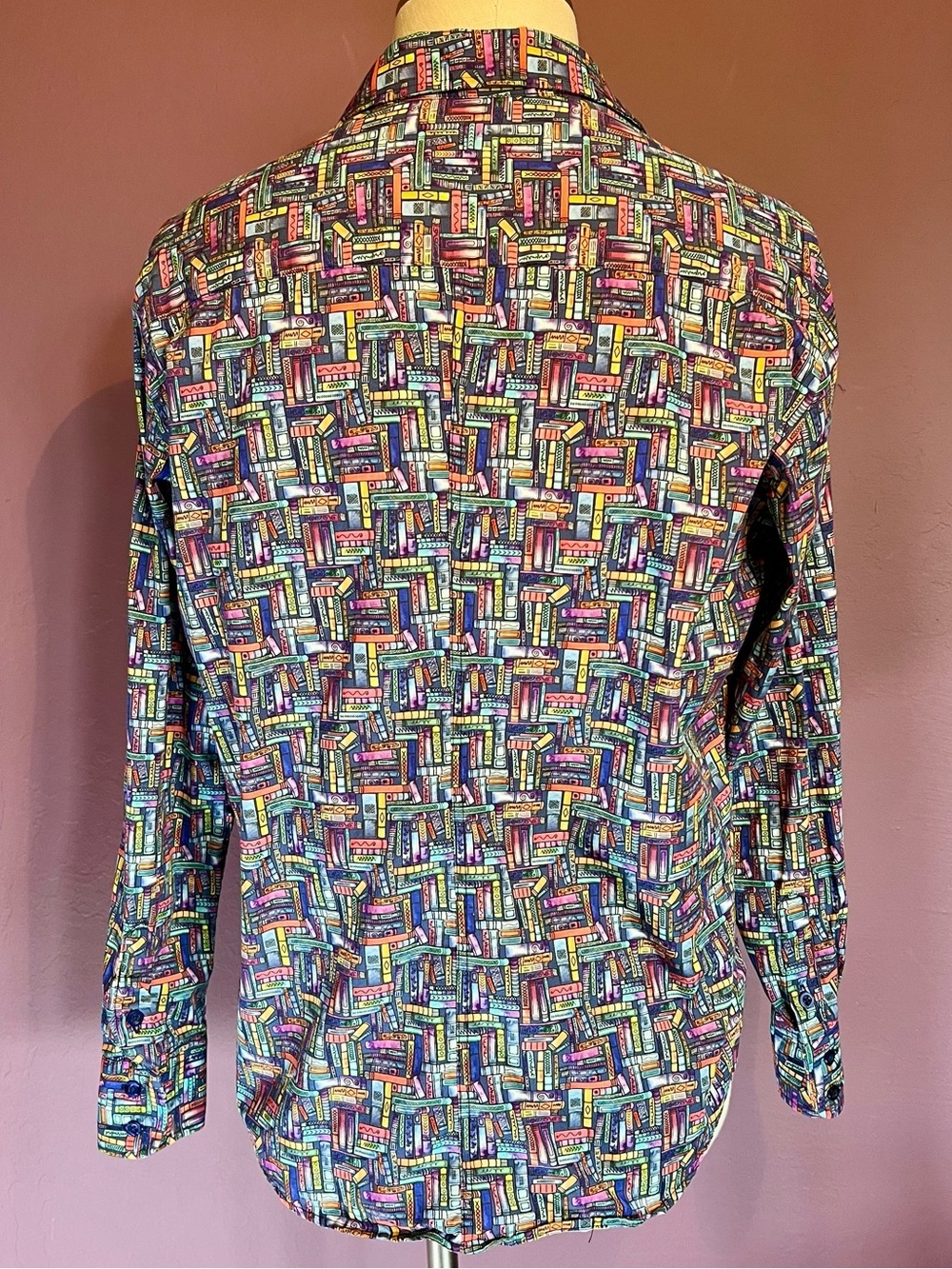 📚GFW Clothing Without Labels "Charlie" Books Print Long Sleeve Shirt 🌈 🏳️⚧️ ⚧️ - Picture 3 of 8